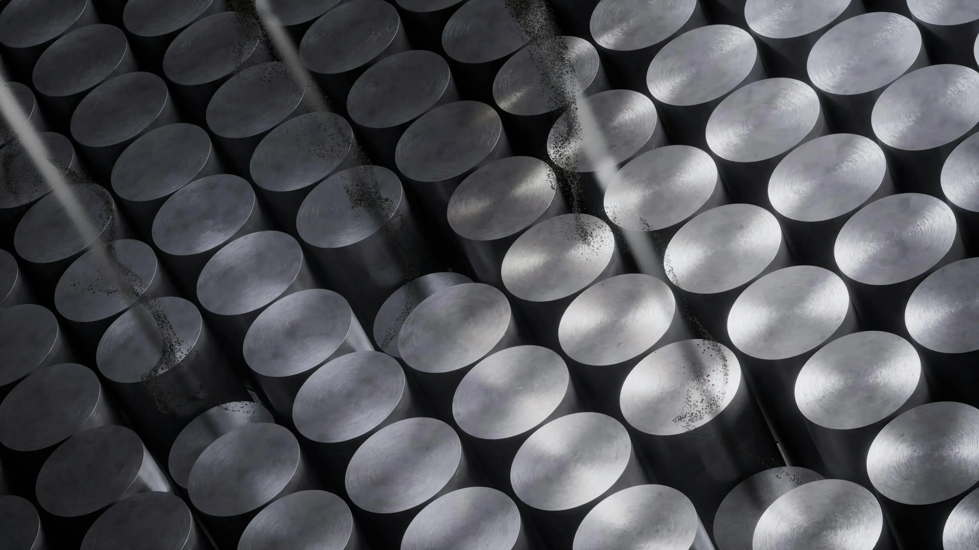 Uranium hexafluoride forms into a solid fuel pellet